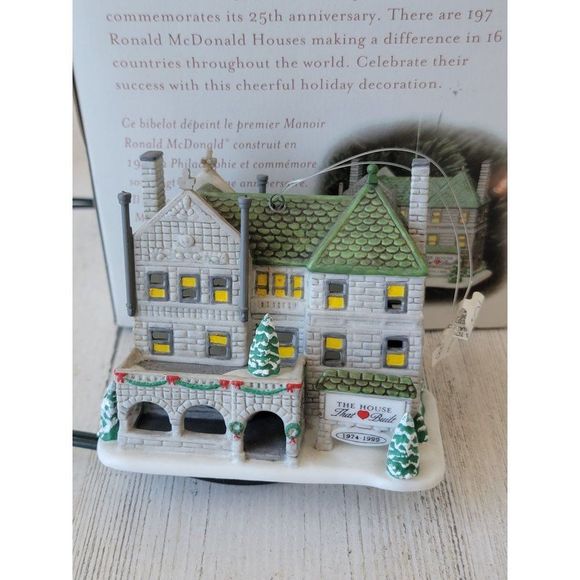 McDonald's Dept 56 98774 the first house that heart built ornament Xmas - Picture 1 of 6